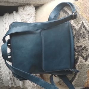 Joy Susan Vegan Leather Backpack.. teal